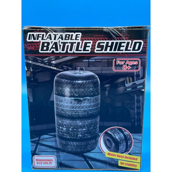 Inflatable Battle Shield Tire Stack For Ages 8+ - Picture 1 of 7